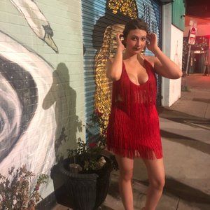 Meshki Sofia Fringe Set Red